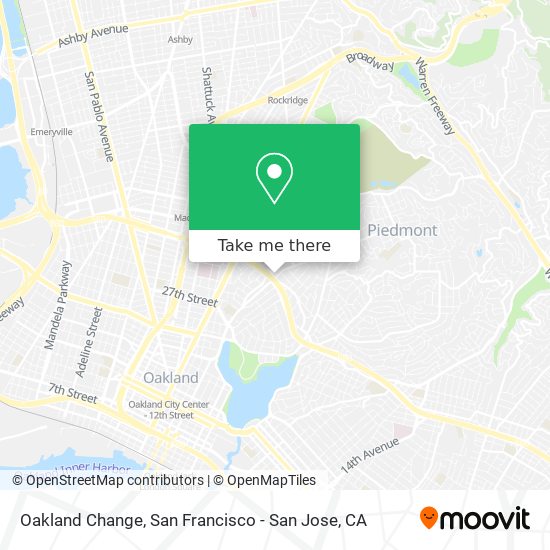 Mapa de Oakland Change