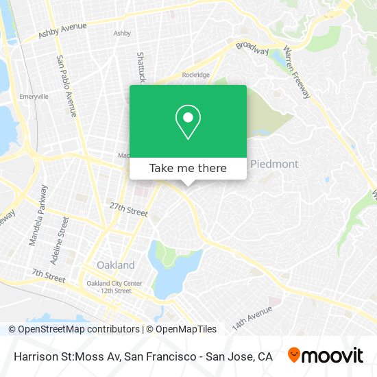 Harrison St:Moss Av map