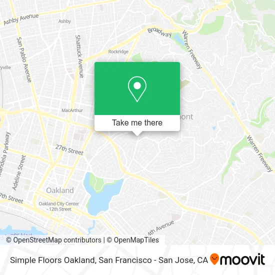 Simple Floors Oakland map
