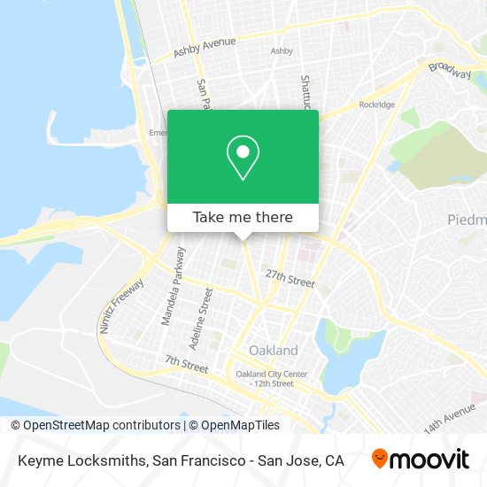 Keyme Locksmiths map