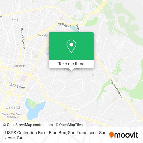 USPS Collection Box - Blue Box map