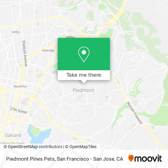 Mapa de Piedmont Pines Pets
