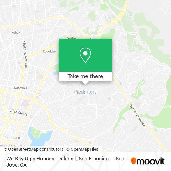 We Buy Ugly Houses- Oakland map