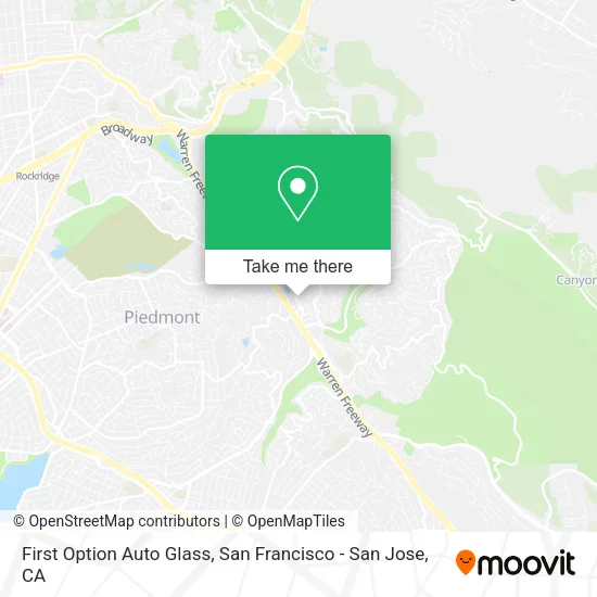 Mapa de First Option Auto Glass