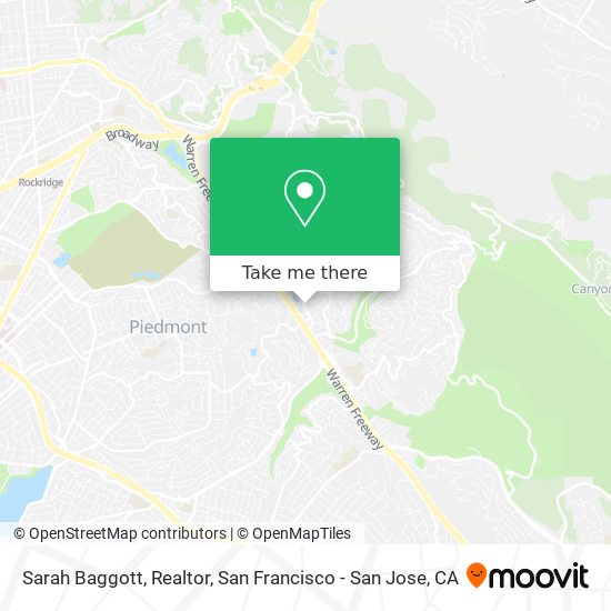 Sarah Baggott, Realtor map