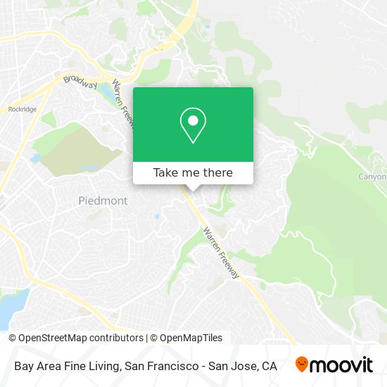 Mapa de Bay Area Fine Living