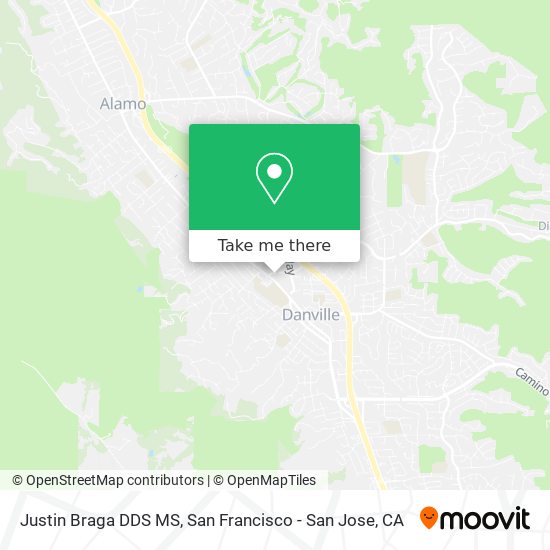 Justin Braga DDS MS map