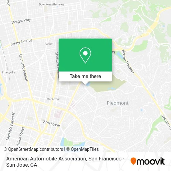 American Automobile Association map