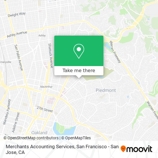 Mapa de Merchants Accounting Services