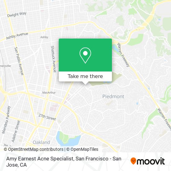 Mapa de Amy Earnest Acne Specialist