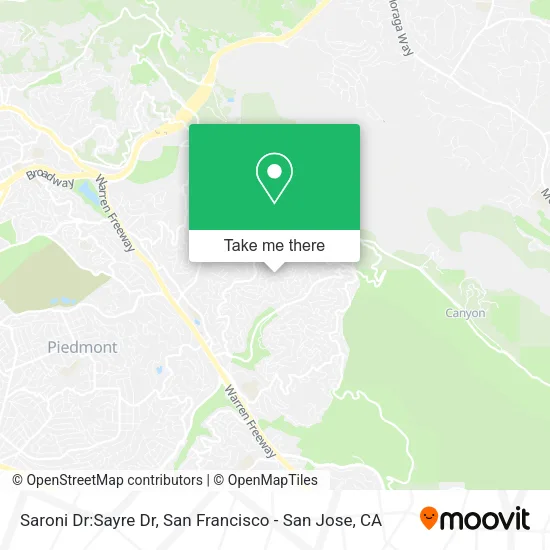 Mapa de Saroni Dr:Sayre Dr