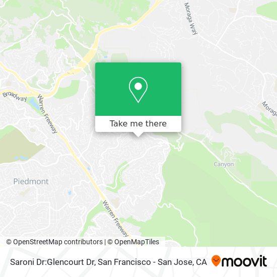 Saroni Dr:Glencourt Dr map