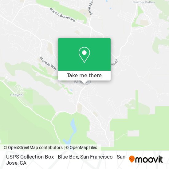 USPS Collection Box - Blue Box map