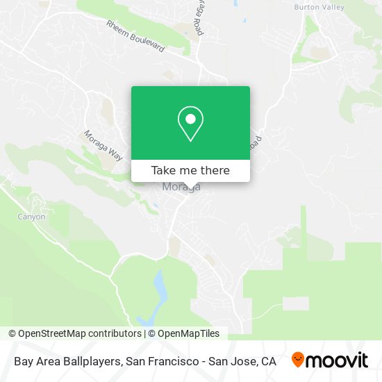 Bay Area Ballplayers map