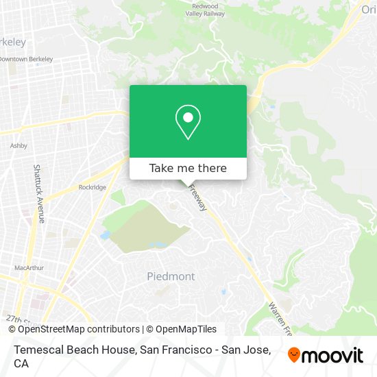 Temescal Beach House map