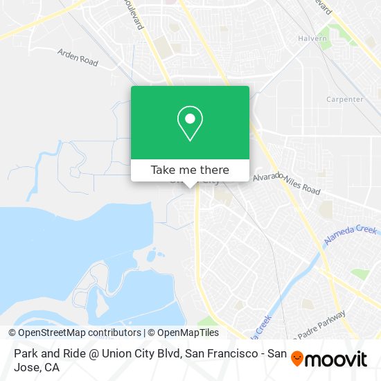 Park and Ride @ Union City Blvd map