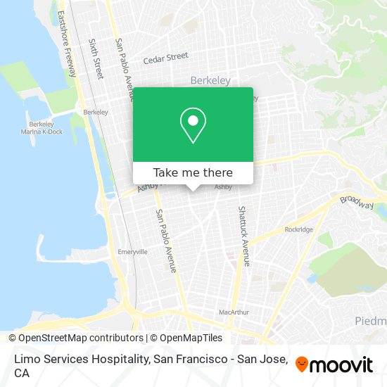 Limo Services Hospitality map