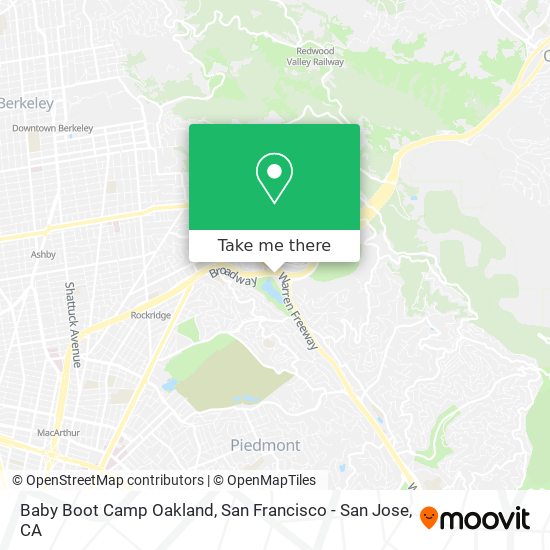 Baby Boot Camp Oakland map