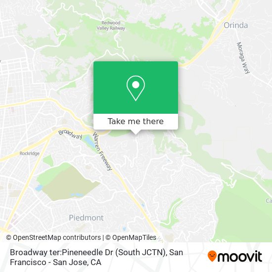 Mapa de Broadway ter:Pineneedle Dr (South JCTN)