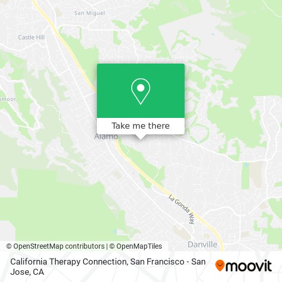 California Therapy Connection map