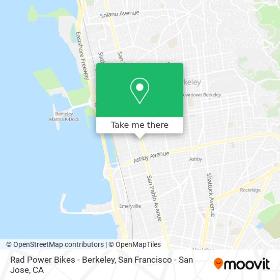 Rad Power Bikes - Berkeley map
