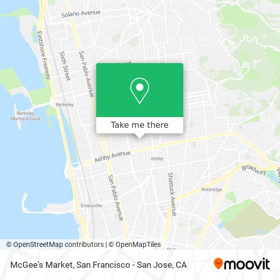 McGee's Market map