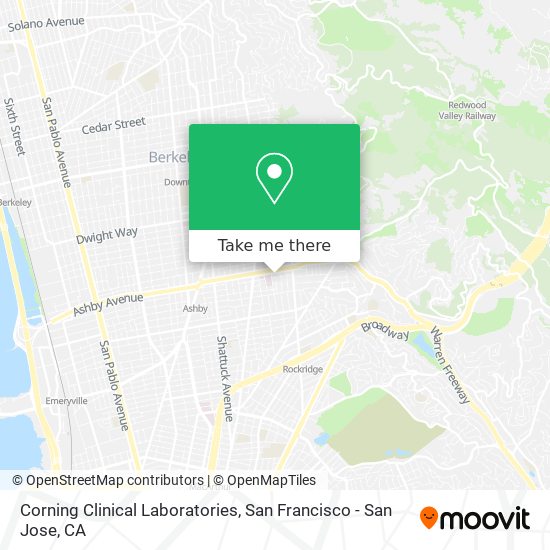 Corning Clinical Laboratories map