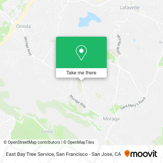 East Bay Tree Service map