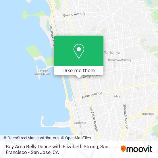 Mapa de Bay Area Belly Dance with Elizabeth Strong