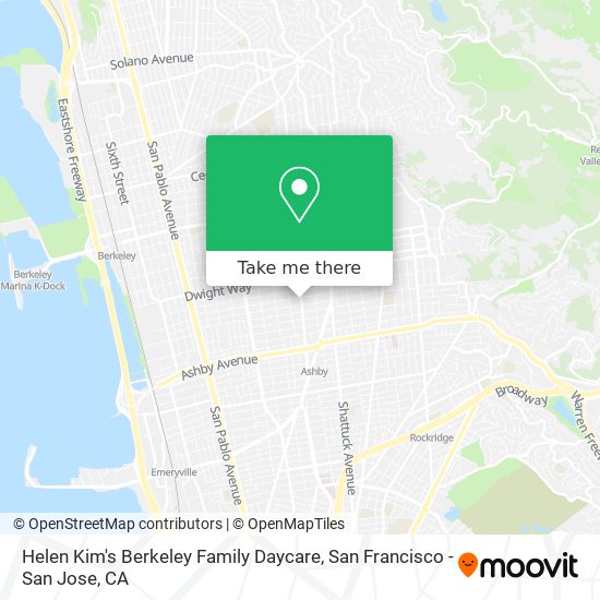 Mapa de Helen Kim's Berkeley Family Daycare