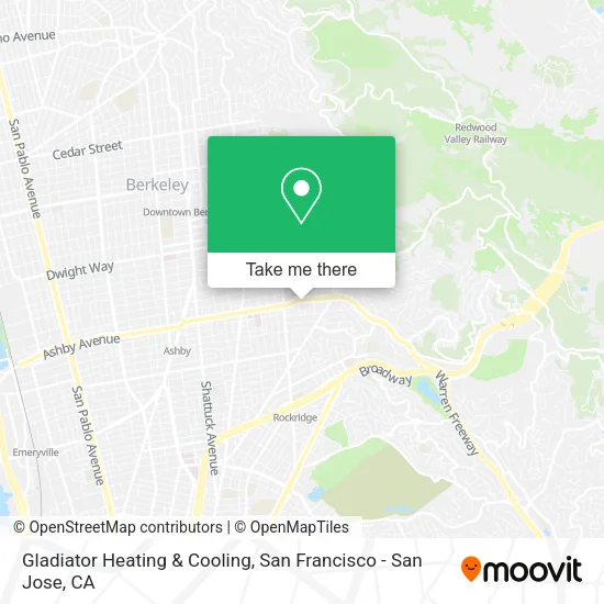 Gladiator Heating & Cooling map