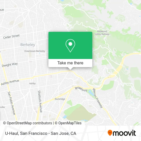 U-Haul map
