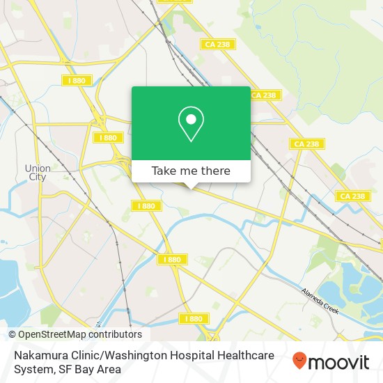 Nakamura Clinic / Washington Hospital Healthcare System map