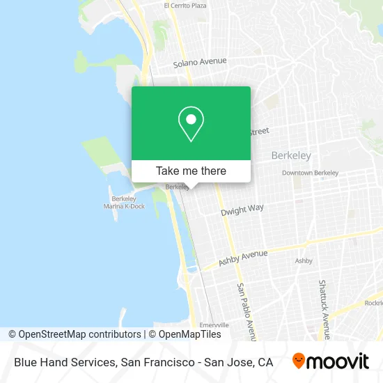 Blue Hand Services map