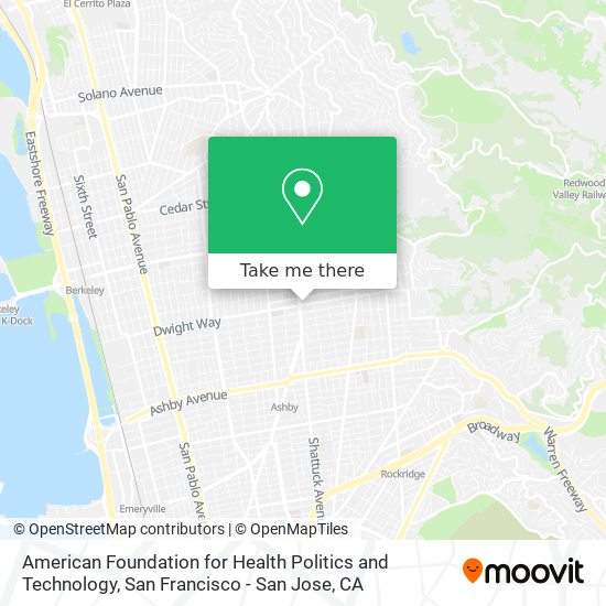 American Foundation for Health Politics and Technology map
