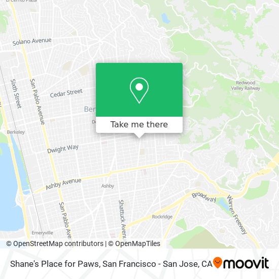Mapa de Shane's Place for Paws