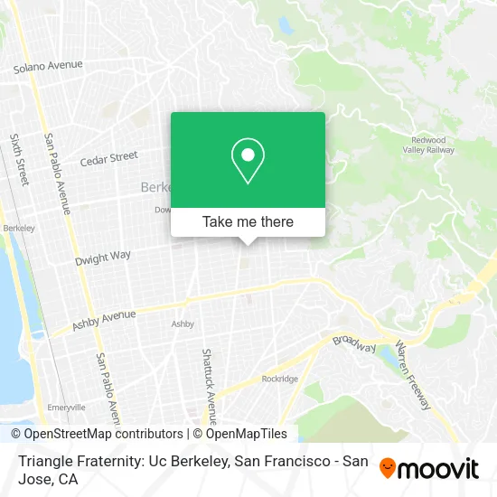 Triangle Fraternity: Uc Berkeley map