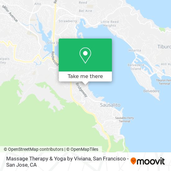 Massage Therapy & Yoga by Viviana map