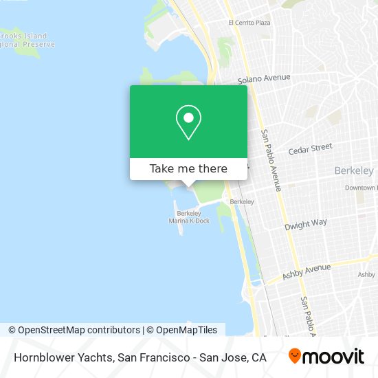 Mapa de Hornblower Yachts