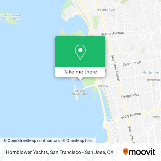 Hornblower Yachts map