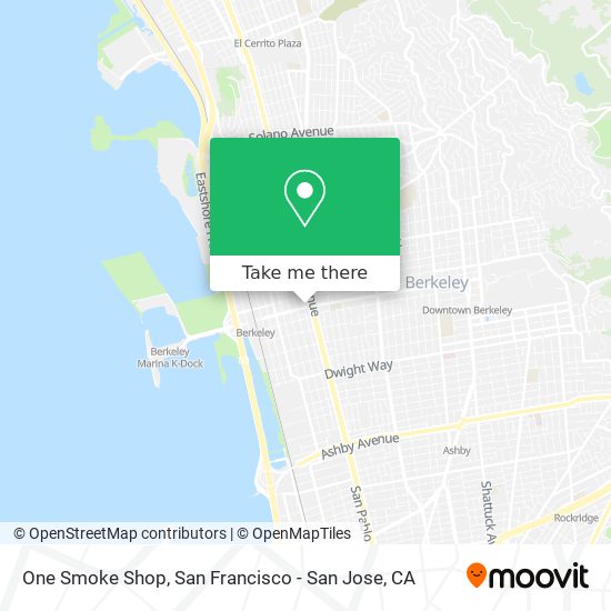 One Smoke Shop map