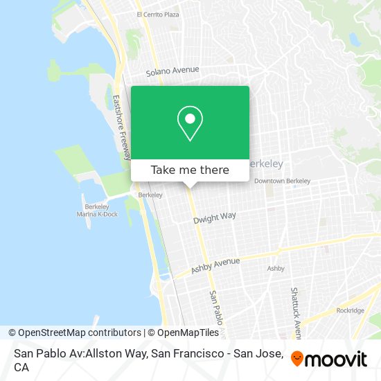 San Pablo Av:Allston Way map