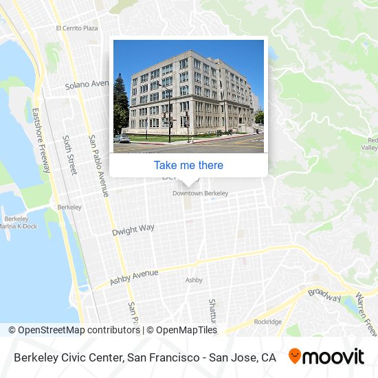 Mapa de Berkeley Civic Center