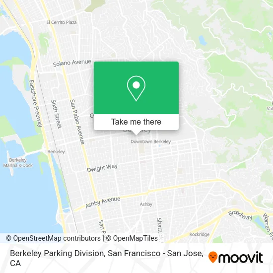 Mapa de Berkeley Parking Division