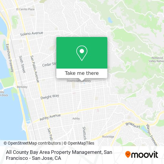 Mapa de All County Bay Area Property Management