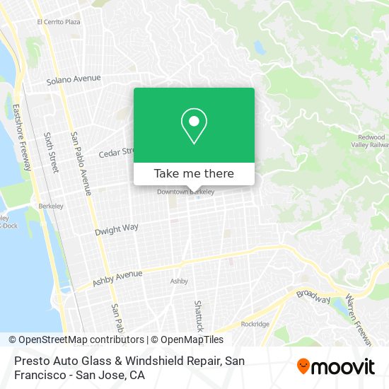 Presto Auto Glass & Windshield Repair map