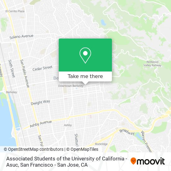 Mapa de Associated Students of the University of California - Asuc