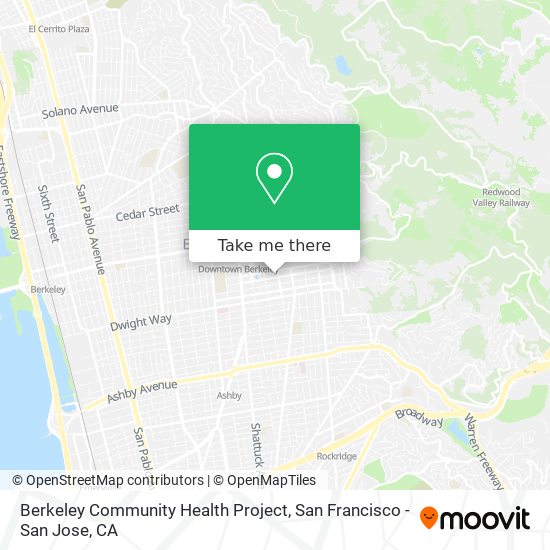 Berkeley Community Health Project map