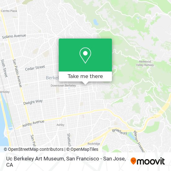Mapa de Uc Berkeley Art Museum