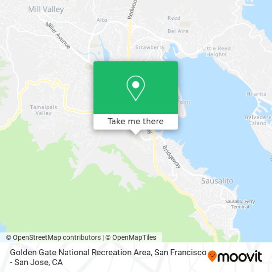 Mapa de Golden Gate National Recreation Area